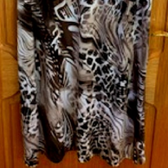 Vtg Effortless Style by Citiknits Sleeveless Dress Animal Print Pull On Sz: L - Picture 5 of 6